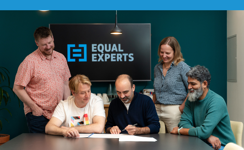Thomas Granier & Ryan Sikorsky, Co-Founders, Equal Experts Sree Balakrishnan, from our customers Alun Coppack, from our employees Sofie Jensen, from our associates