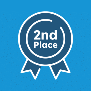 A 2nd place rosette noting Equal Experts' place in Glassdoor's best place to work 2025 awards.